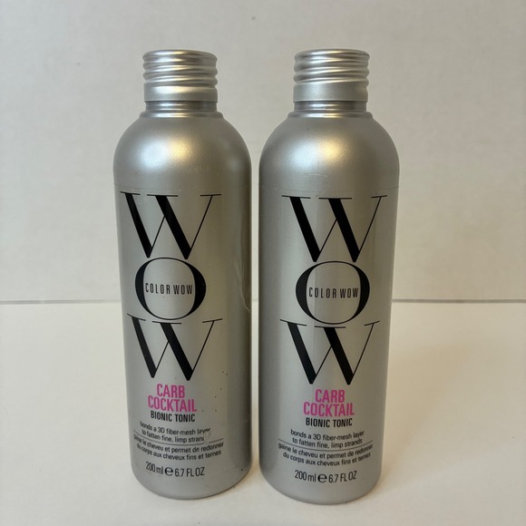 Color Wow Other - Wow Color Carb Cocktail Bionic Tonic Thickener Fine Hair 6.7oz 200ml New 2pk